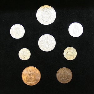 1964 Complete British Coin Set in a Specially Designed Quality Presentation Case