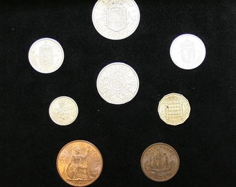 1964 Complete British Coin Set in a Specially Designed Quality Presentation Case