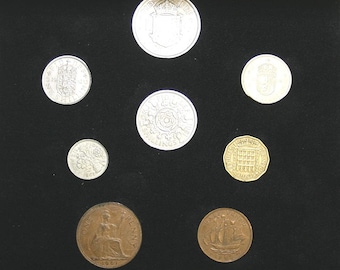 1961 Complete British Coin Set in a Specially Designed Quality Presentation Case