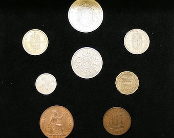 1963 Complete British Coin Set in a Specially Designed Quality Presentation Case