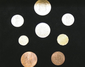 1966 Complete British Coin Set in a Specially Designed Quality Presentation Case