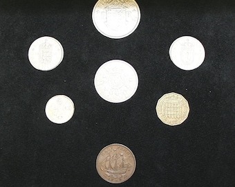 1959 Complete British Coin Set in a Specially Designed Quality Presentation Case