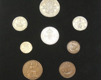 1947 Complete British Coin Set in a Specially Designed Quality Presentation Case