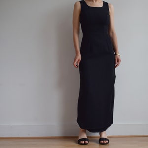 Vintage Laura Ashley Black Maxi Dress. Originally Women’s Size XS / S