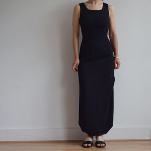 Vintage Laura Ashley Black Maxi Dress. Originally Women’s Size XS / S