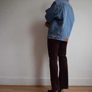 Vintage Sherpa denim jacket. Originally mens size M. 90s era. image 6