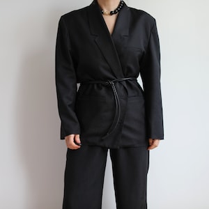Vintage black blazer. Originally women’s size L. Early 90’s era.