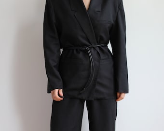Vintage black blazer. Originally women’s size L. Early 90’s era.