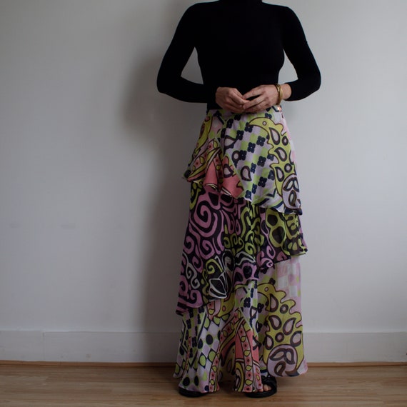 Vintage Christian Lacroix silk maxi skirt. Origin… - image 3