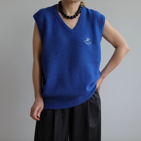 Vintage wool Jaeger wool vest. Originally women’s… - image 5