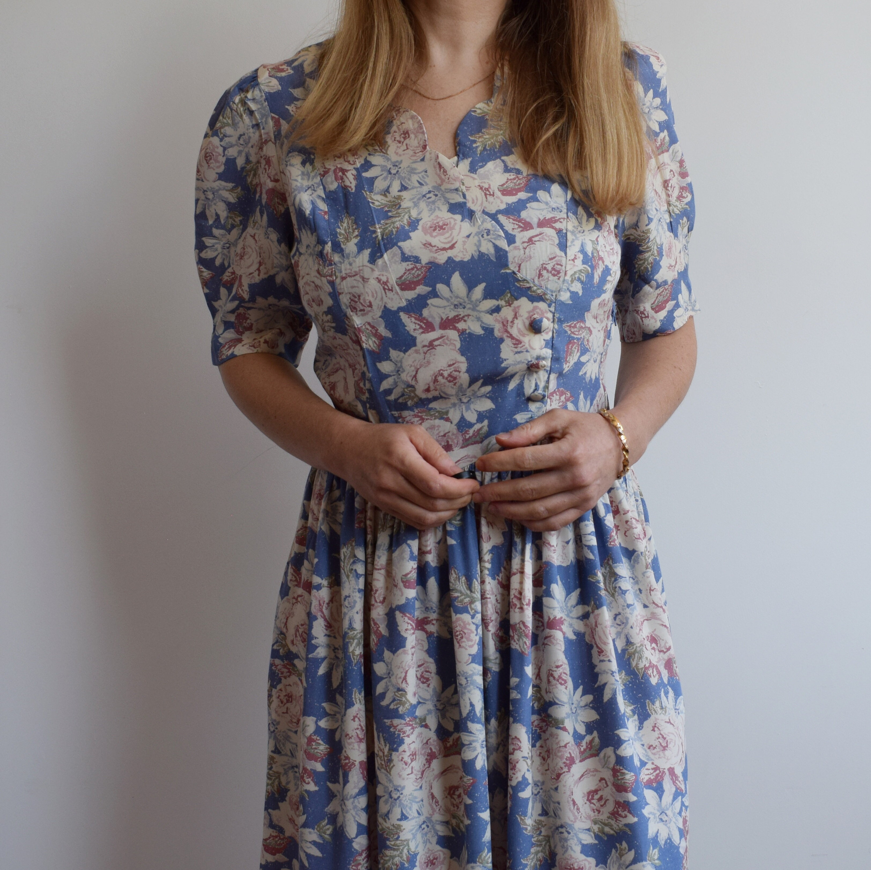 ワンピース Laura Ashley/VTG Dresses/Great Britain Vintage Laura Ashley Dress - Roses in Full Bloom Dress