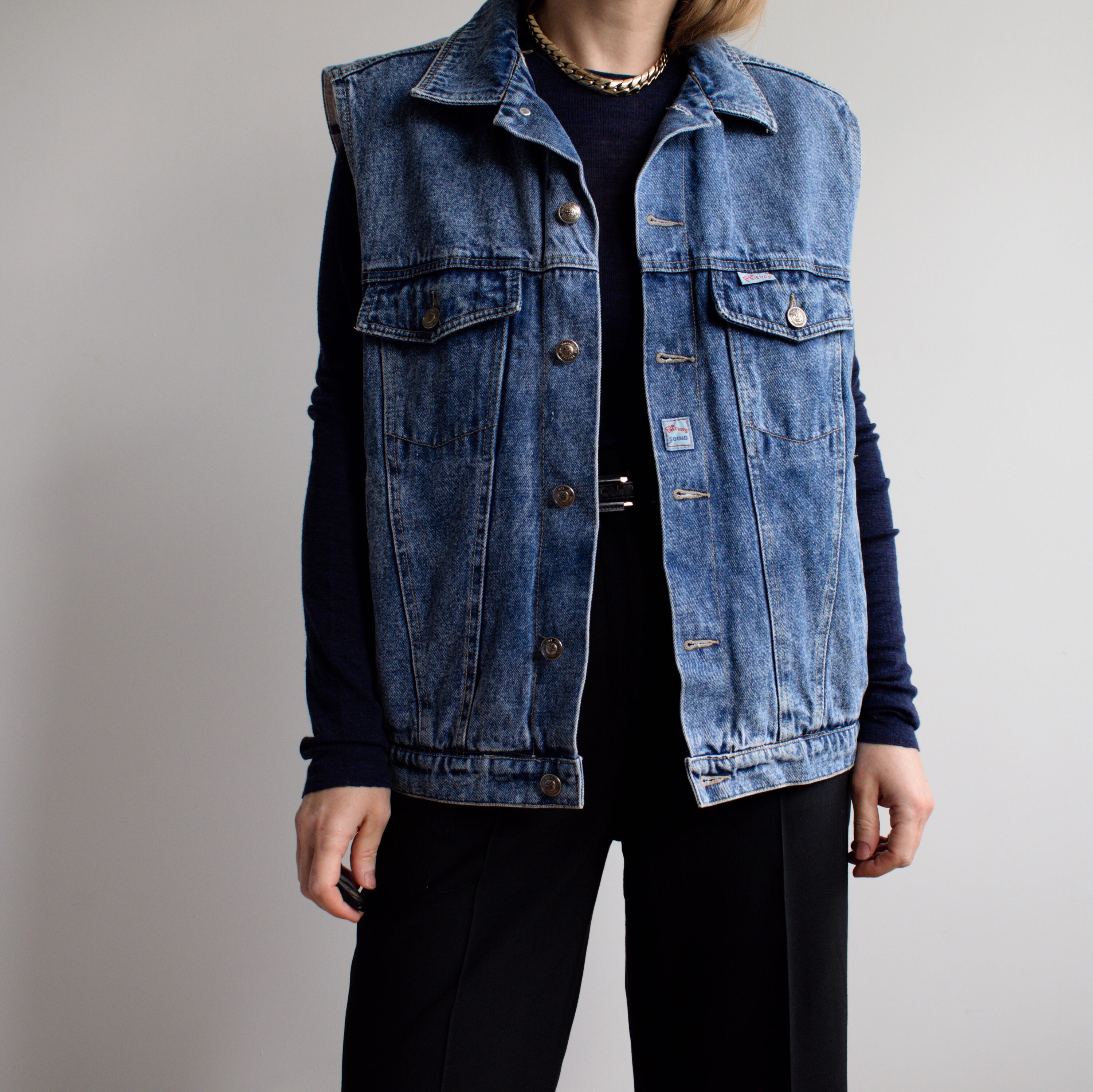 Mens Denim Vest - Etsy UK