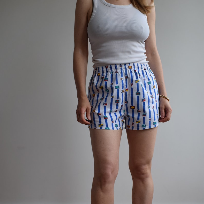 Vintage cotton shorts. Originally womens size M. 80s era. image 3