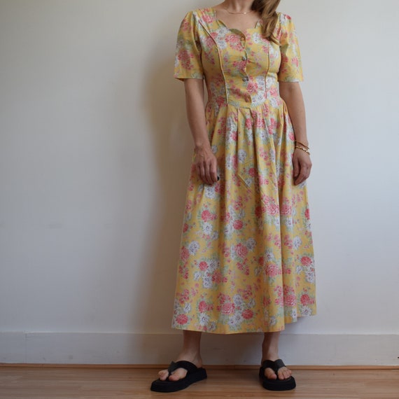 Vintage Laura Ashley summer cotton midi dress. Or… - image 2