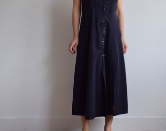 Max Studio Women's Navy Fitted Tank Dress Size Medium Midi Summer Classic  Style - Etsy