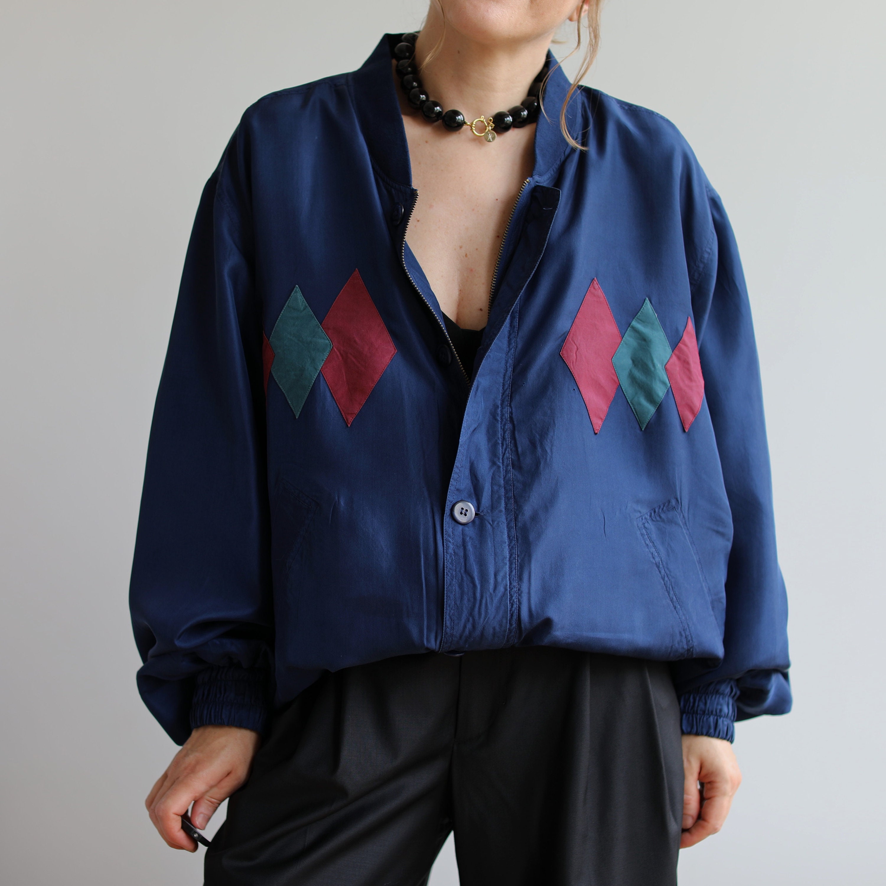 お歳暮ならオンライン Silk Vintage Bomber 90's XL. Size Men's Originally Jacket. ジャケット・アウター