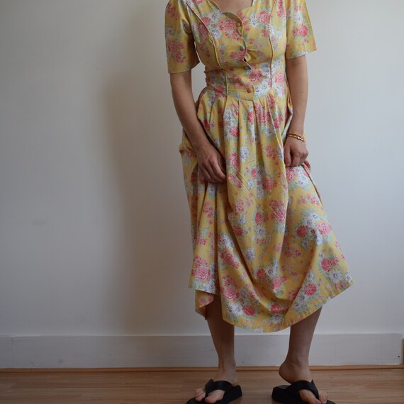 Vintage Laura Ashley summer cotton midi dress. Or… - image 3