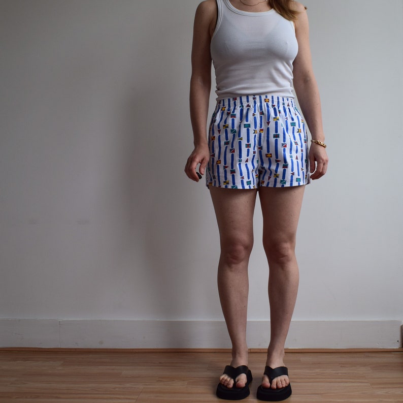 Vintage cotton shorts. Originally womens size M. 80s era. image 2