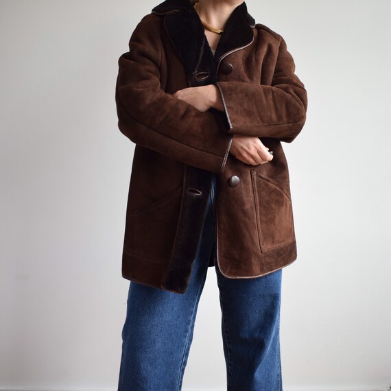 Vintage Sheepskin Coat. Originally 