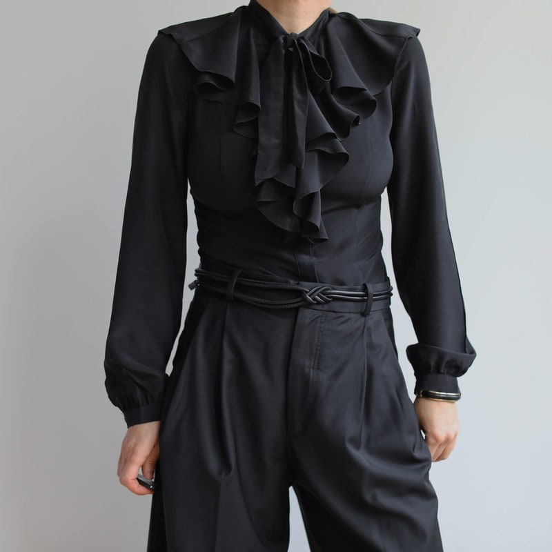 Mia - Vintage Blouse with Ruffles main image 1