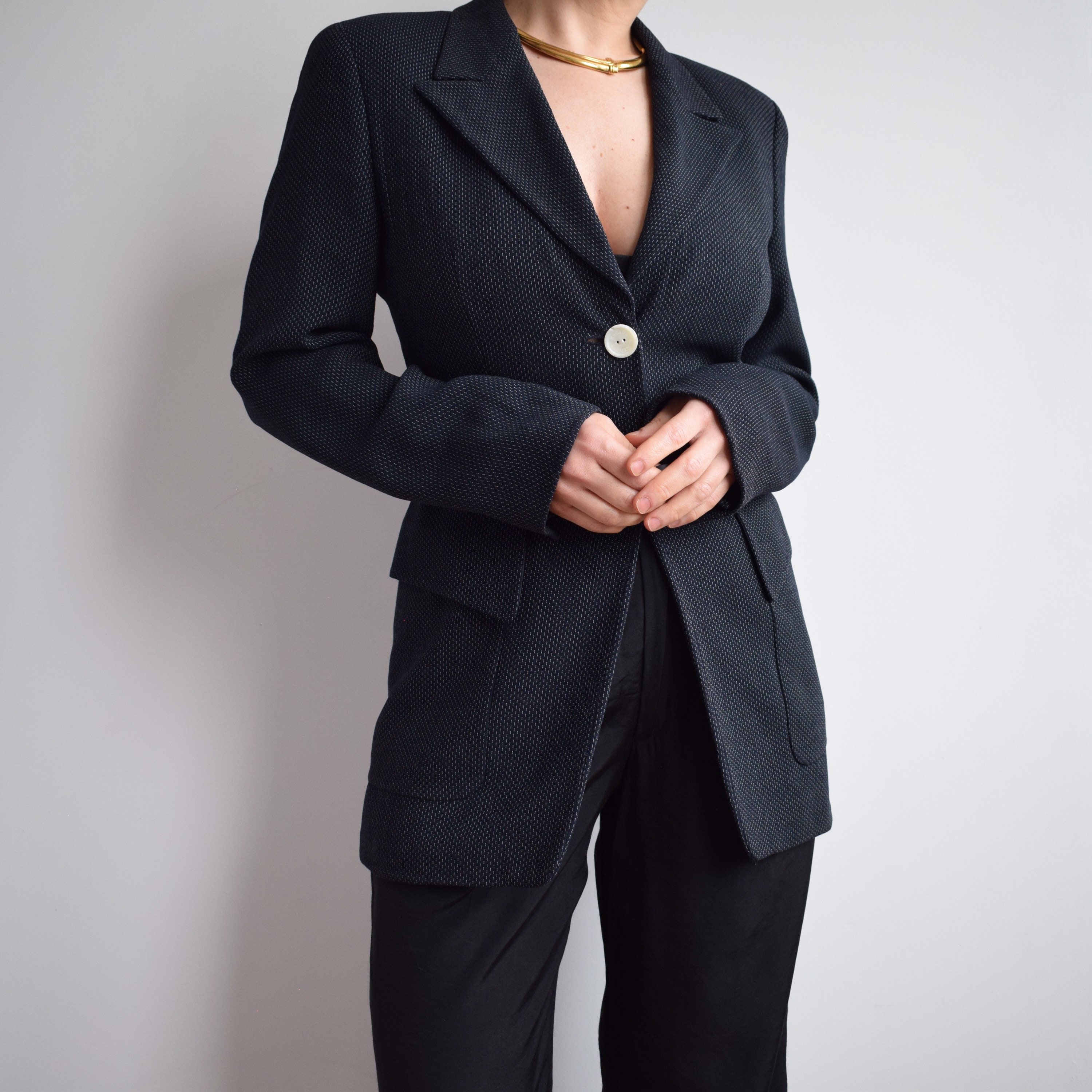 Vintage Escada Wool Blazer. Originally Women display picture 1