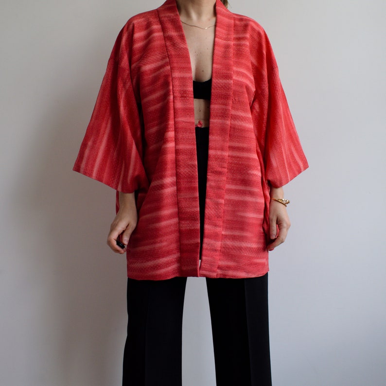 Vintage authentic Japanese kimono. Originally womens size M. 90s era. image 5