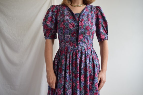 Vintage cotton midi Laura Ashley dress. Originall… - image 2