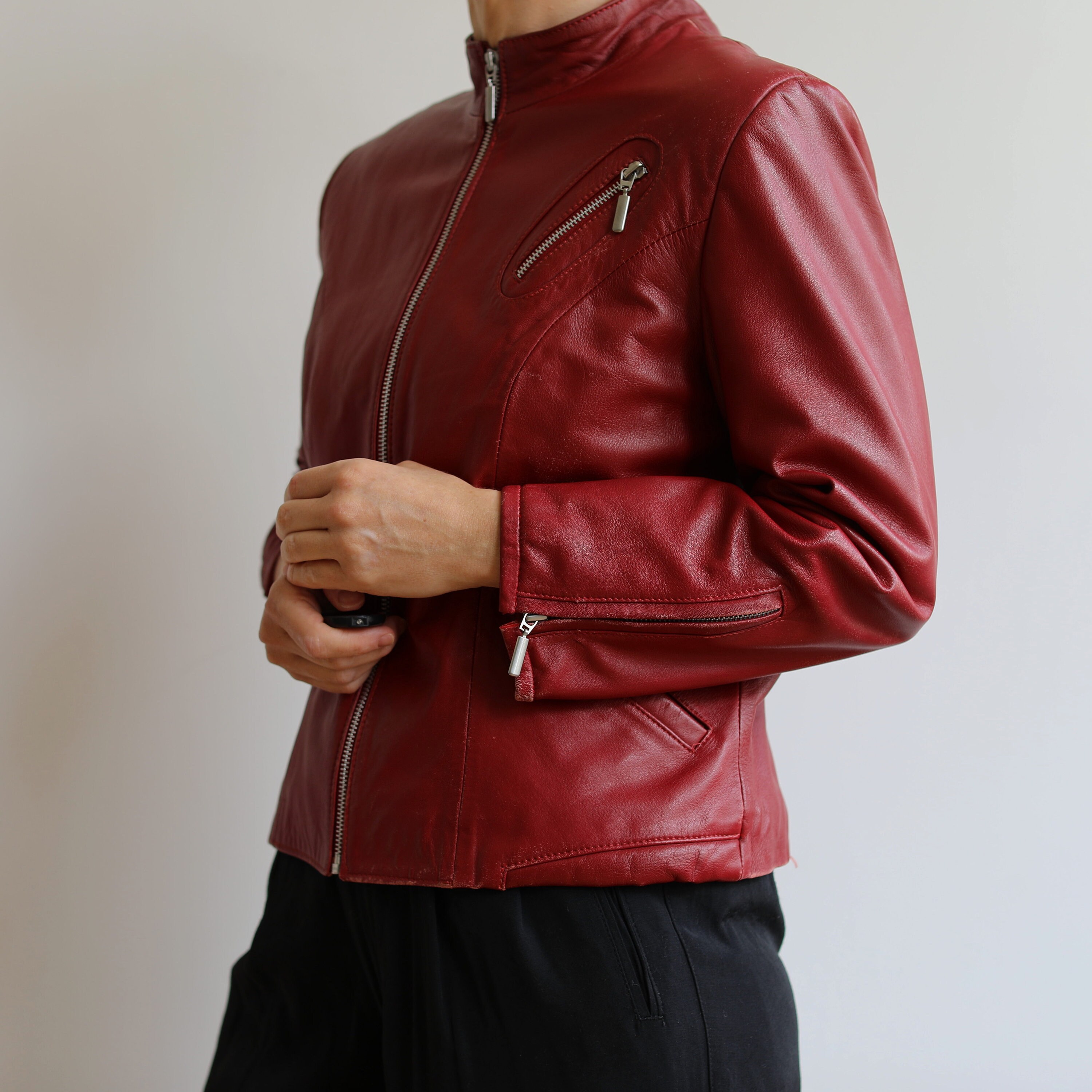 Express minus the leather double peplum jacket 2025