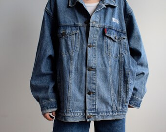 Vintage Denim Jacket. Originally Men's Size XL. 90's Era. - Etsy
