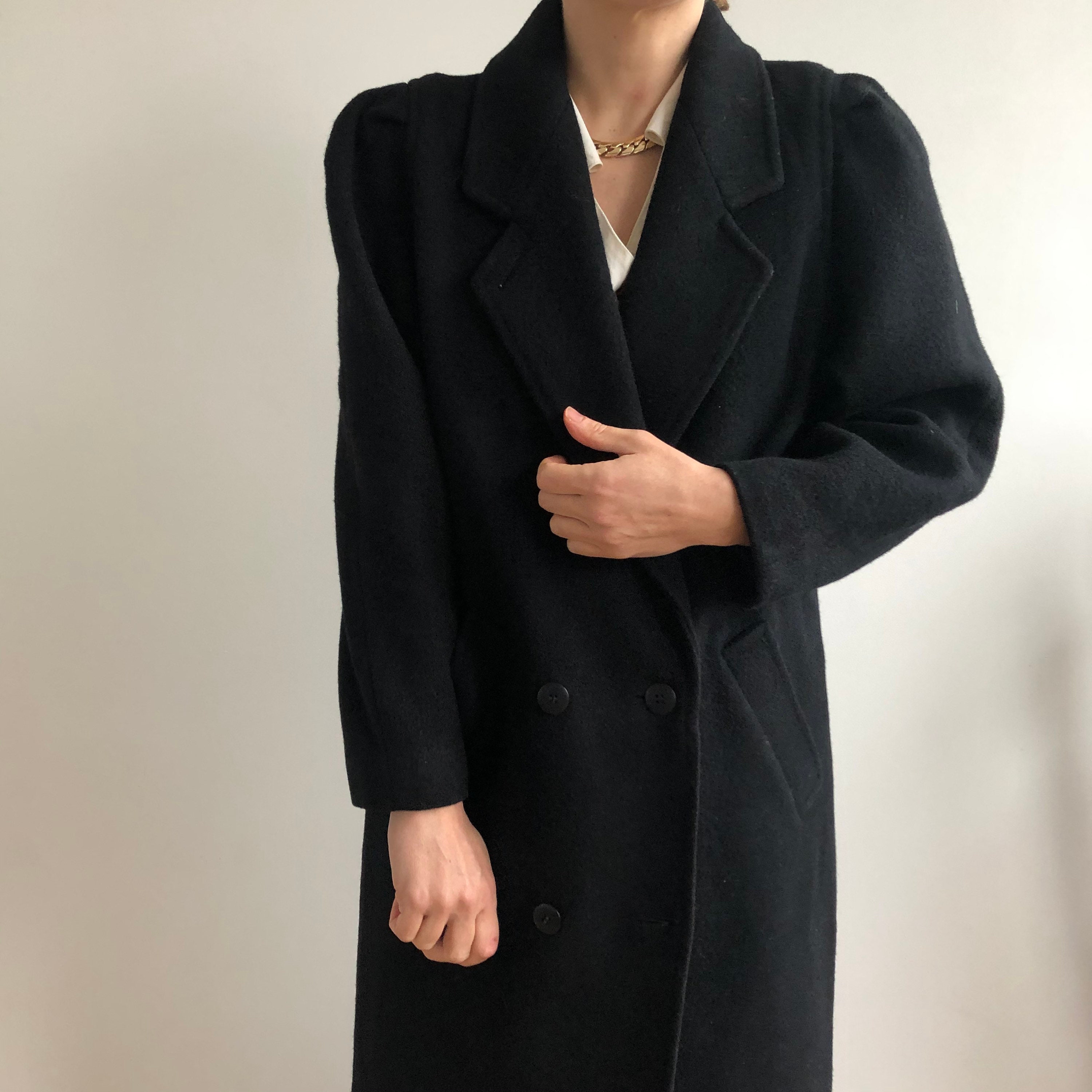 Image of Vintage Wool Coat. Originally Women’S Size S. Late ’S/Early ’S Era