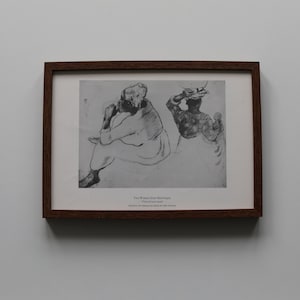 Vintage Paul Gauguin drawing print “Two Women from Martinique”.