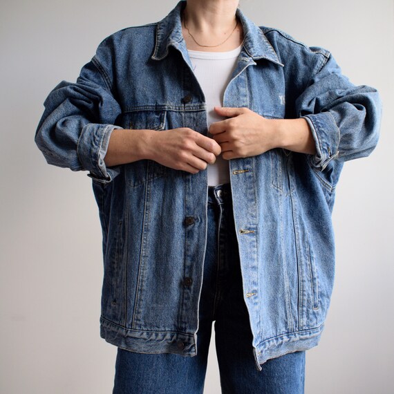 Vintage Denim Jacket. Originally Men's Size XL. 90's Era. - Etsy