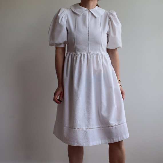 White top 80s dress