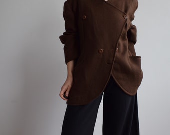 ジャケット・アウター 90s vintage wool jacket City brown s-l400.jpg