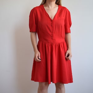 Vintage cotton mini dress. Women's size M. Early 90's era. image 1