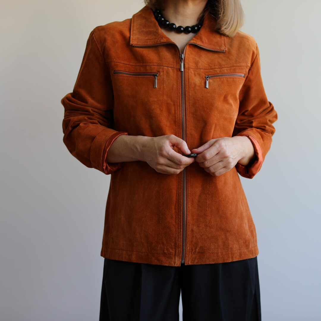 Brown Suede Oversized Vintage Jacket main image 0