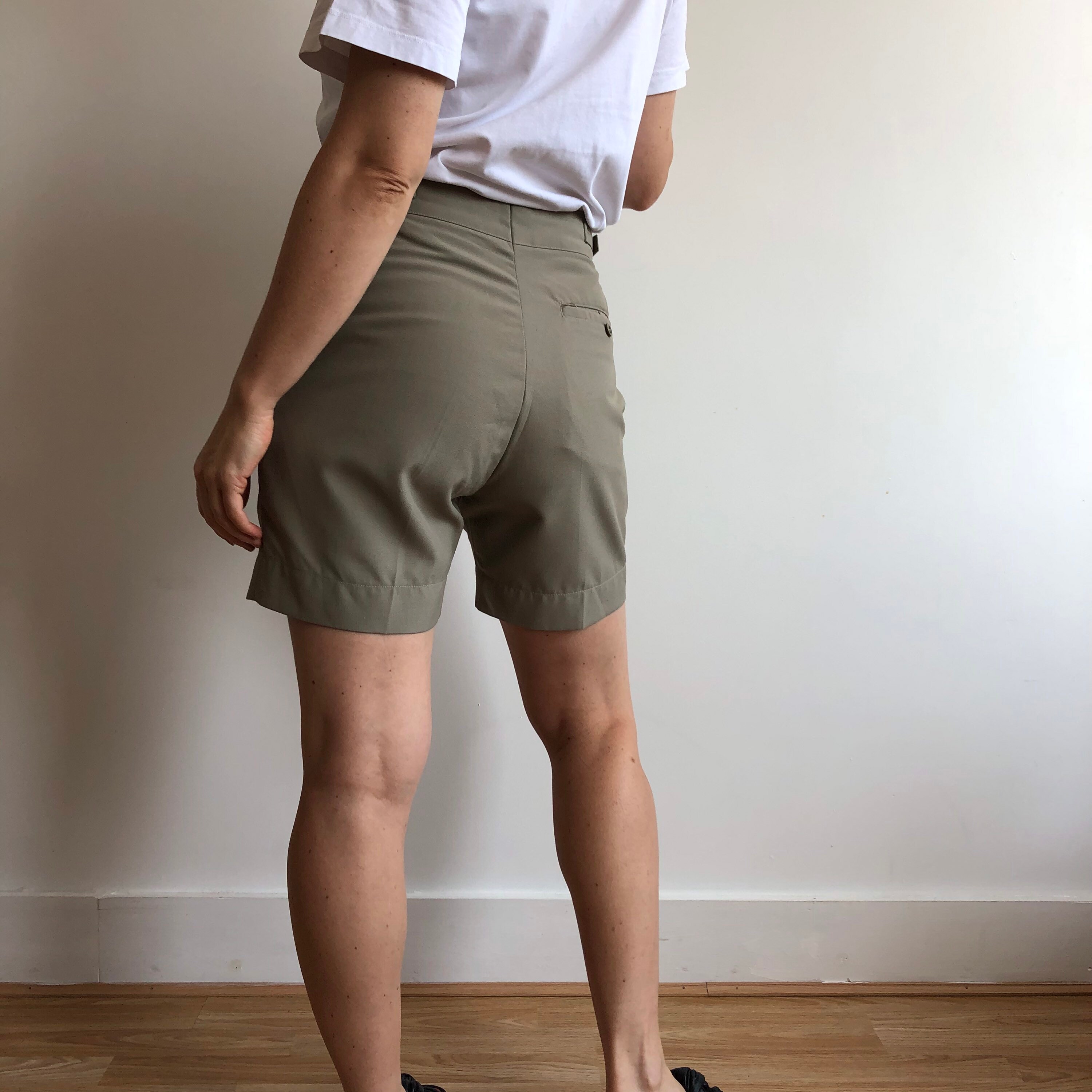 Vintage khaki summer shorts. Womens size M. 90s era. | Etsy