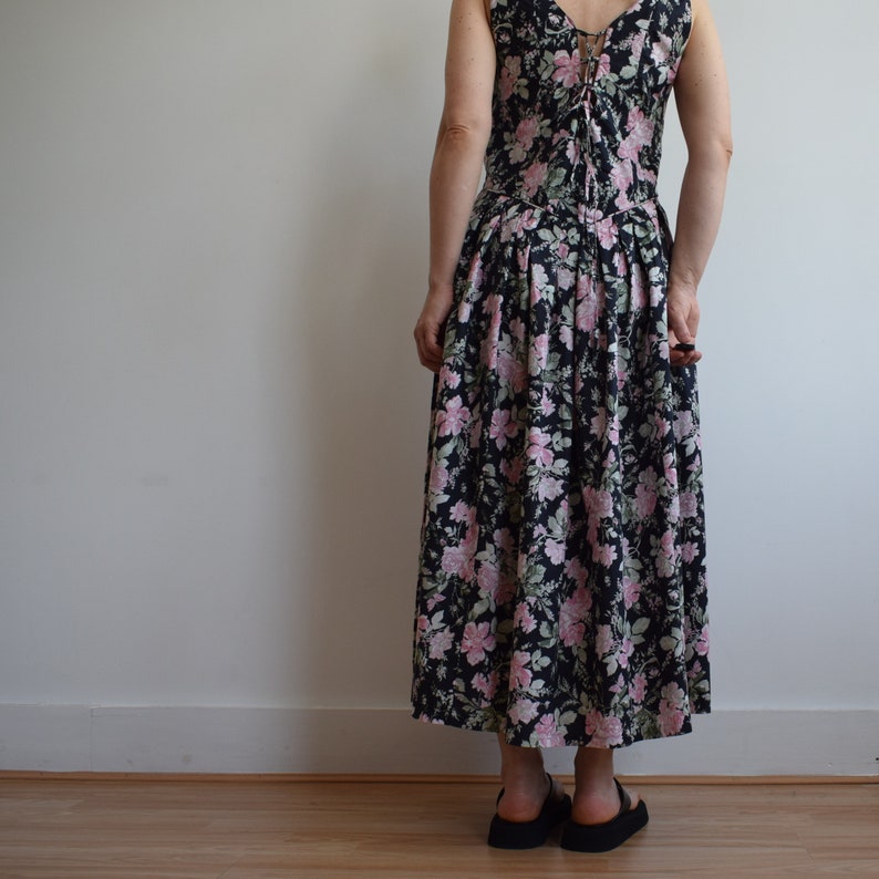 Vintage cotton Laura Ashley summer dress. Originally womens size M / L. Late 80s / early 90s era. image 7