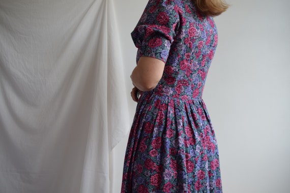 Vintage cotton midi Laura Ashley dress. Originall… - image 5