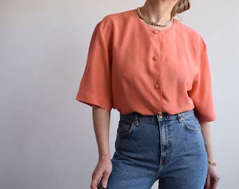 Vintage silk blouse. Originally women’s size M. Early 90’s era.