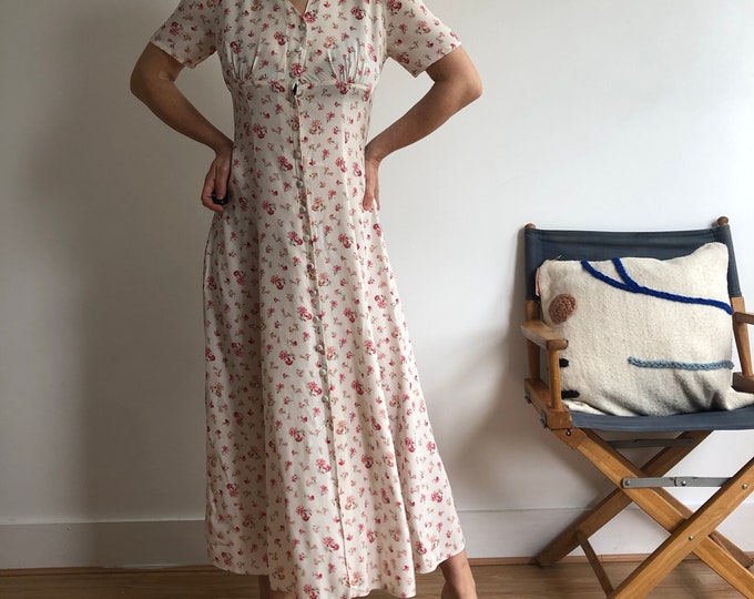 Vintage Laura Ashley Maxi Dress. Women's Size Small M. 90's Era. - Etsy