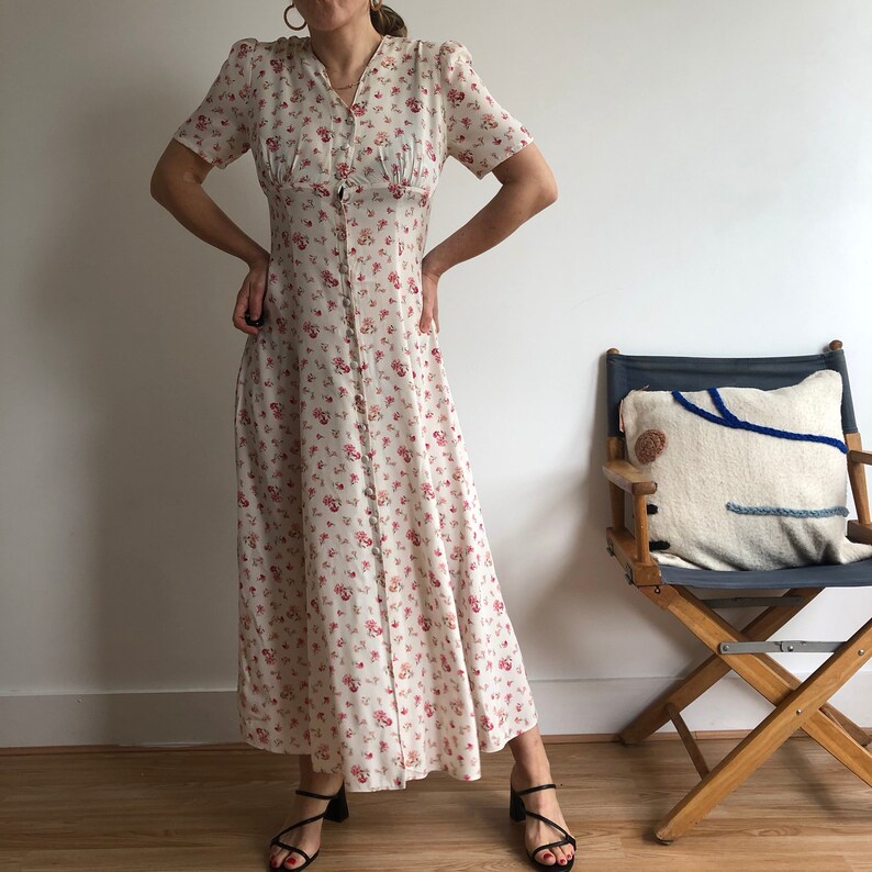 vintage laura ashley maxi dress