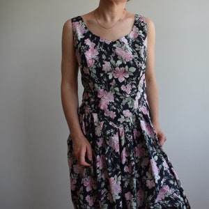 Vintage cotton Laura Ashley summer dress. Originally womens size M / L. Late 80s / early 90s era. image 1