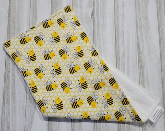 Bumble Bee Burp Cloth