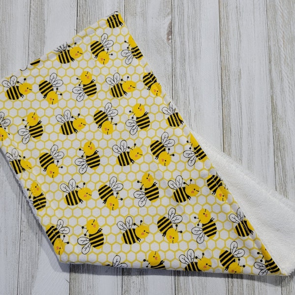 Bumble Bee Burp Cloth