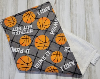 Basketball Burp Cloth