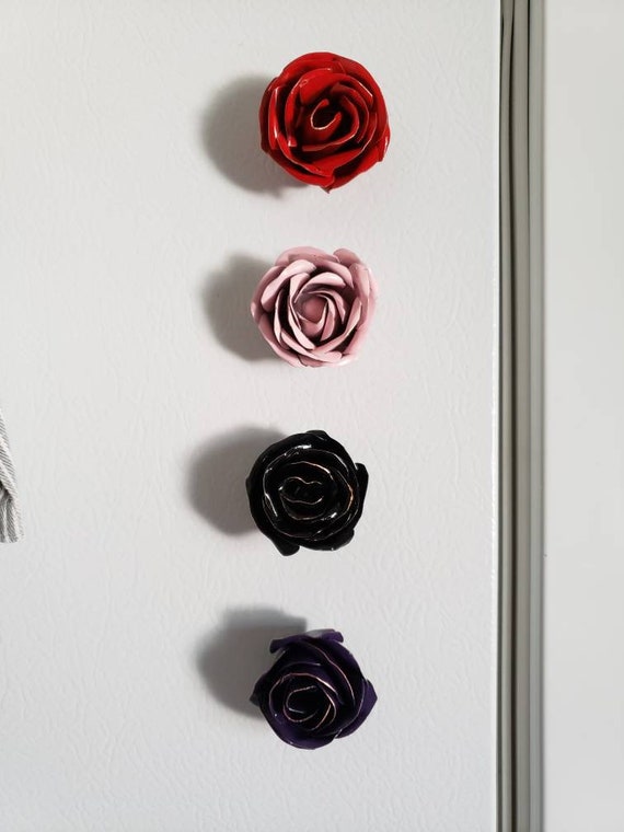 Schone Kleine Rose Magnete Etsy
