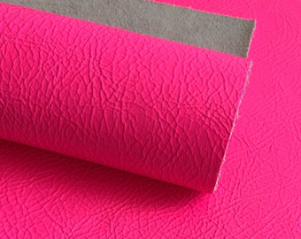 Neon Pink Cowhide Leather Panel | Thickness - 3oz-3.5oz (1.2mm-1.4mm)