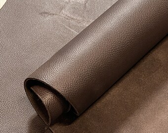 Pebble Grain Leather Side - Brown | 5oz-6oz | 2.0mm-2.4mm | Cowhide Leather Hide