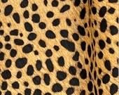 Mini Cheetah Hair-On Hide - 6 x 6 and 8 x 10 Leather Panels